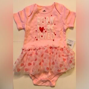 Born to be loved onesie with tutu